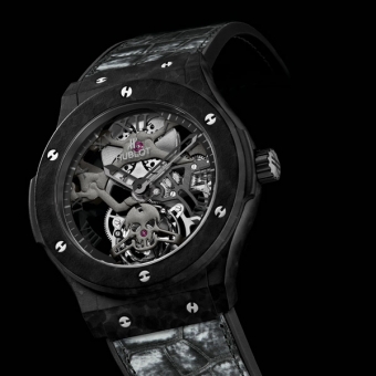 HUBLOT宇舶Skull镂骨陀飞轮腕表